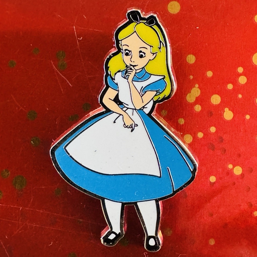 Disney Trading Pin Monogram Alice in Wonderland Thinking Wondering
